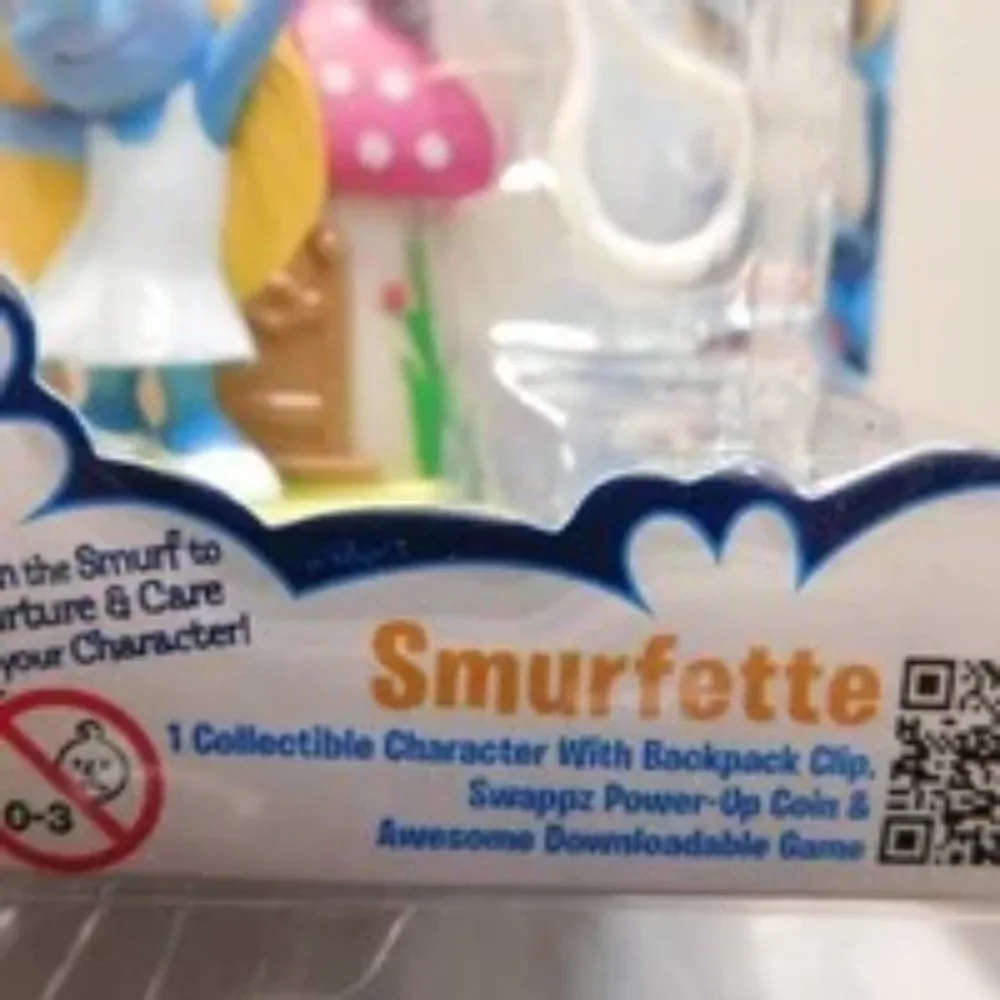 SMURFETTE Collectible Figure Clip with Backpack Clip